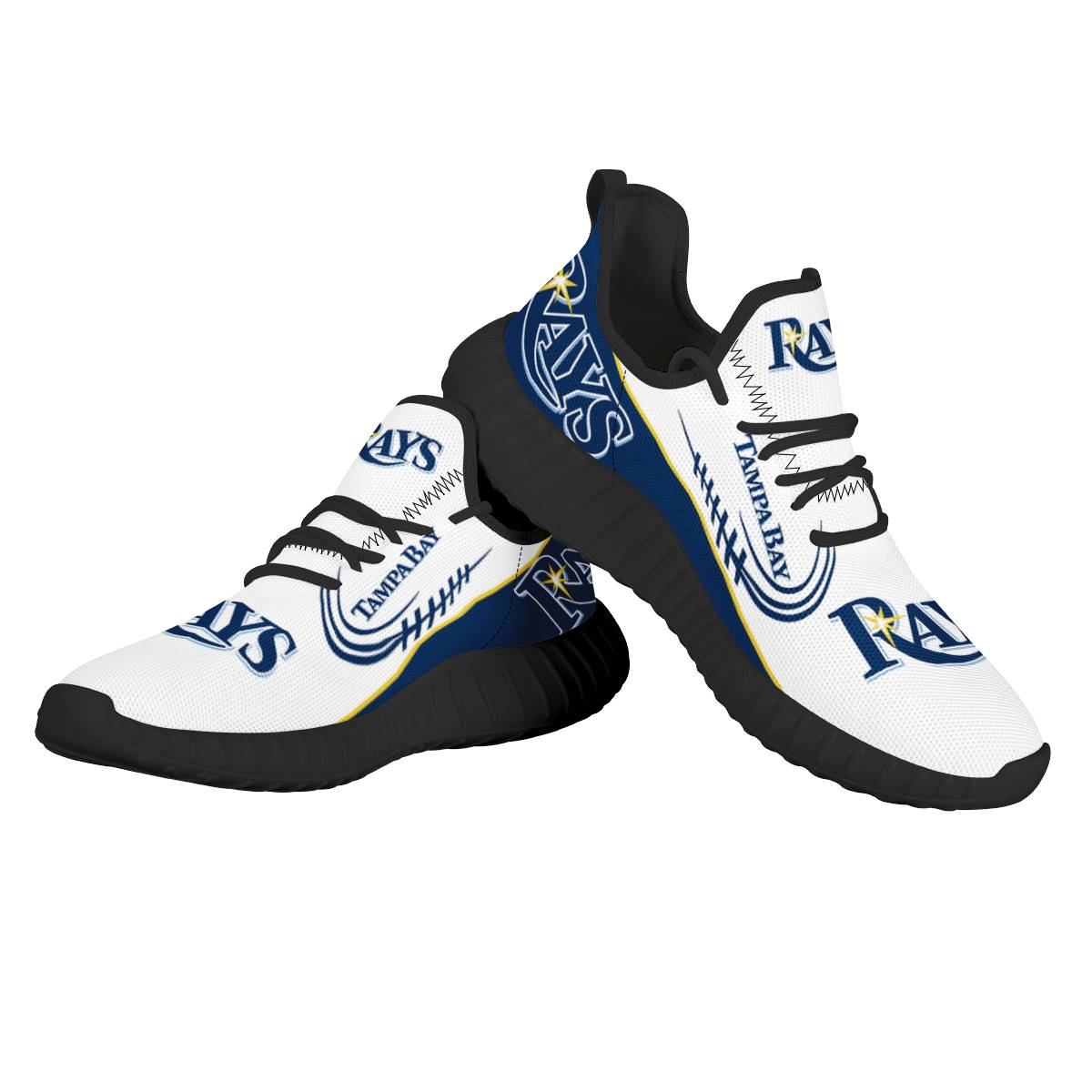 Men's Tampa Bay Rays Mesh Knit Sneakers/Shoes 004